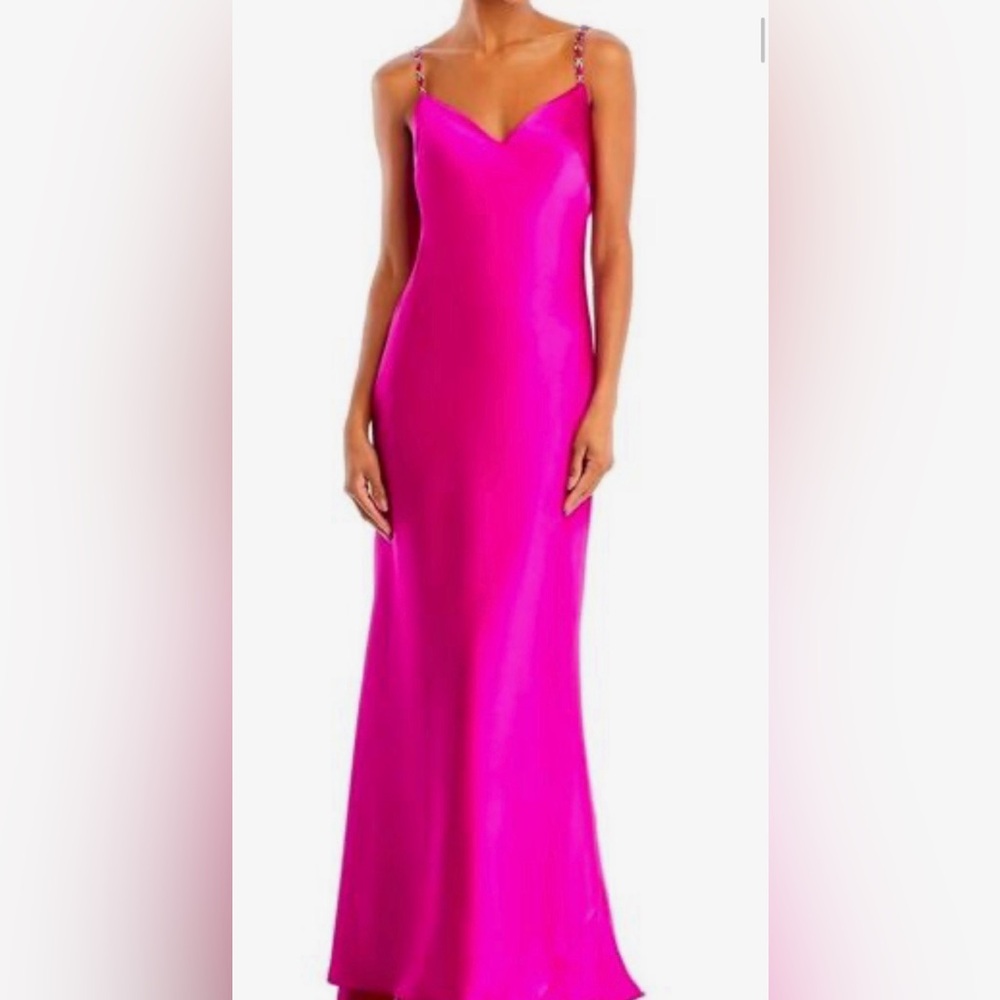 Aqua Fuchsia Maxi Dress